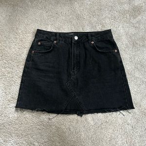 Top shop Denim skirt Black